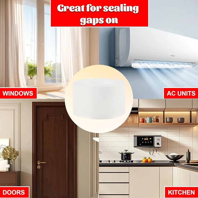 Transparent Window Weather Sealing Tape 2 Inch x 33 FT Weather Stripping - Image 4