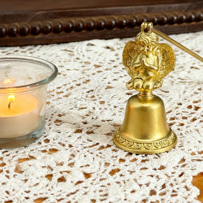 Golden Angel Candle Snuffer, Metal Candle Extinguisher - Image 4