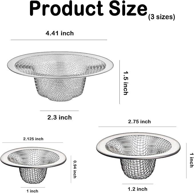 Bathroom Mesh Sink Drain Strainer Screen - Image 2