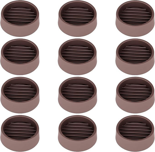 Non Slip Furniture Pads, 1.5” Round Rubber Caster Cups, Anti-Slip Gripper by VOCOMO