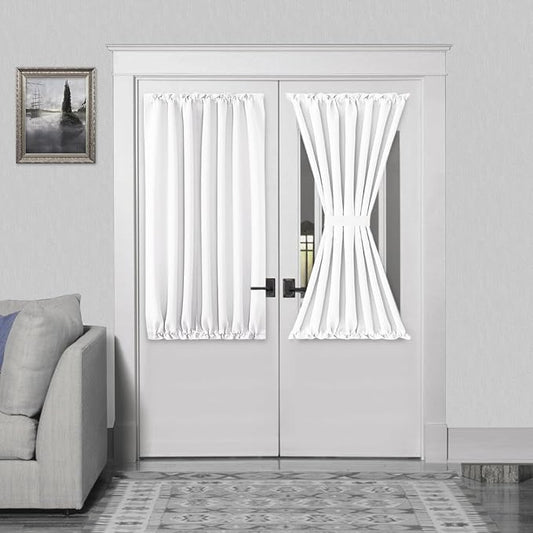 DWCN French Door Curtains – Rod Pocket Thermal Curtain by DWCN