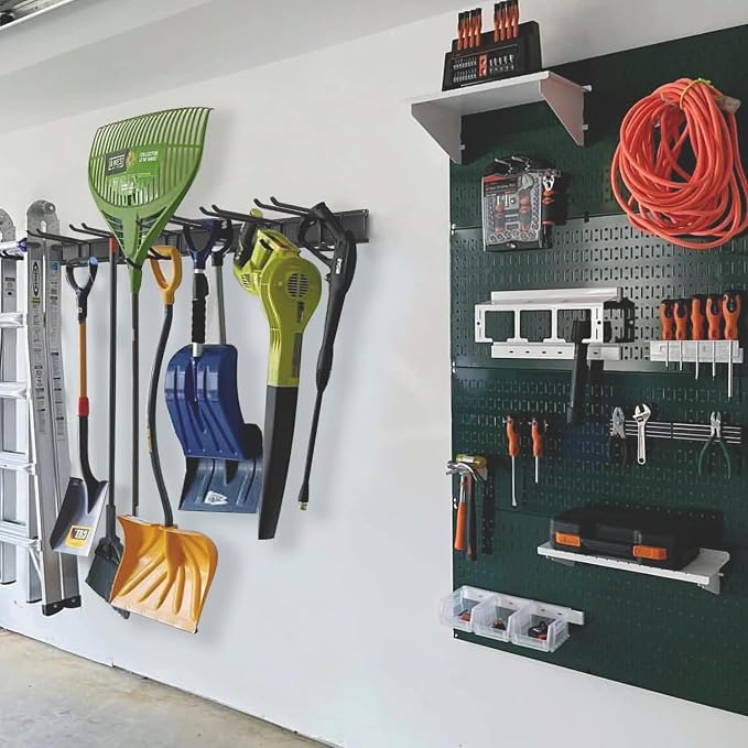 Wall Mount Tool Storage Rack, Heavy Duty Garage Storage Tool Organizer - Image 2