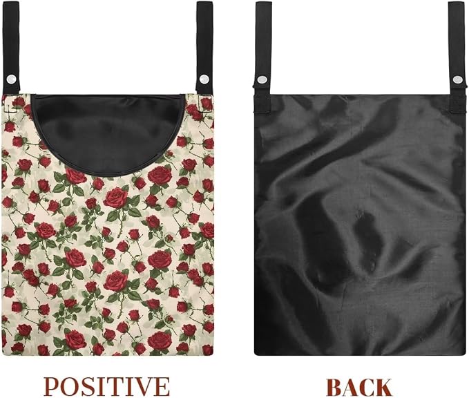 Rose Clothespin Bag Fashion Hanging Storage Organizer Clothes Pin Bag - Image 7