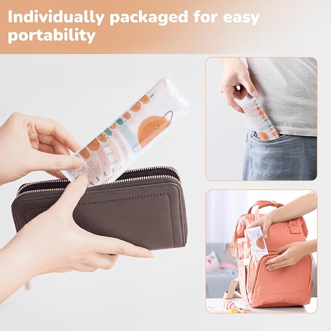 30 Pack Toilet Seat Covers Disposable, Individually Wrapped - Image 5