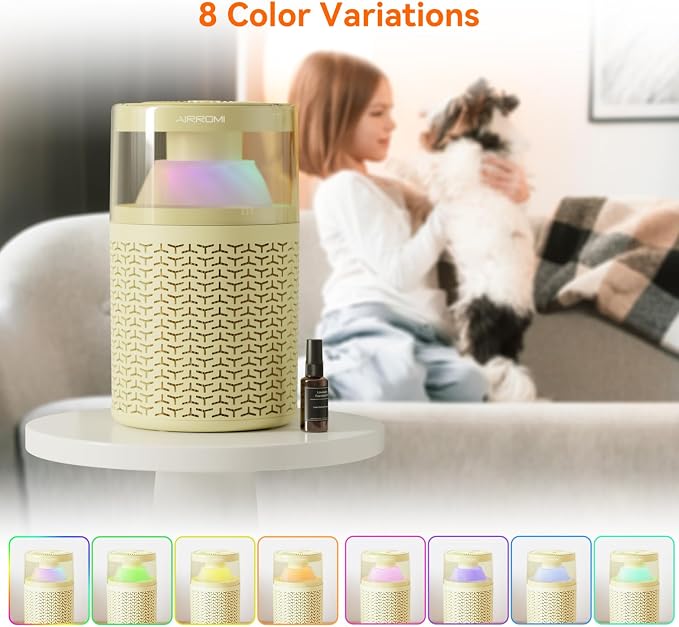 AIRROMI Pet Air Purifier for Home Bedroom Covers 658 Ft², - Image 2