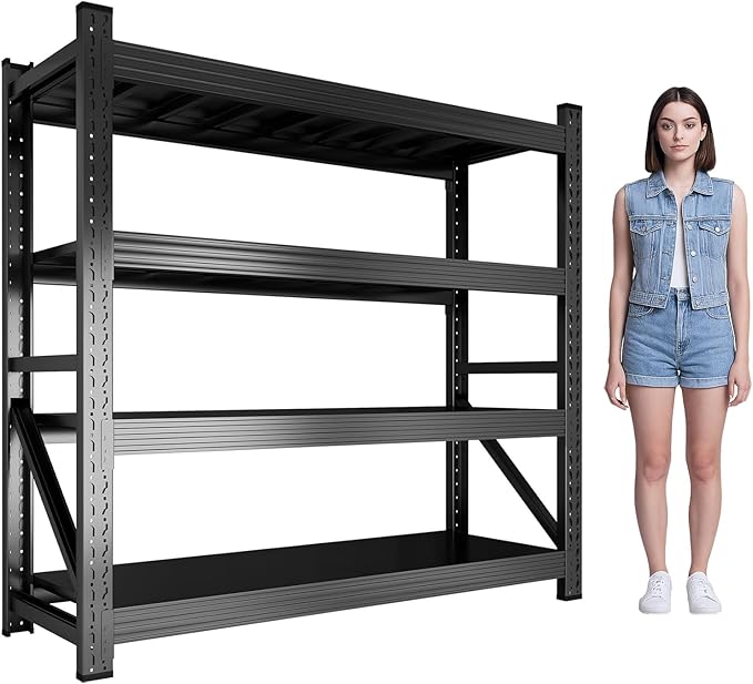 Heavy Duty Garage Shelving Unit 5000LBS, Industrial Storage Shelf - Image 6