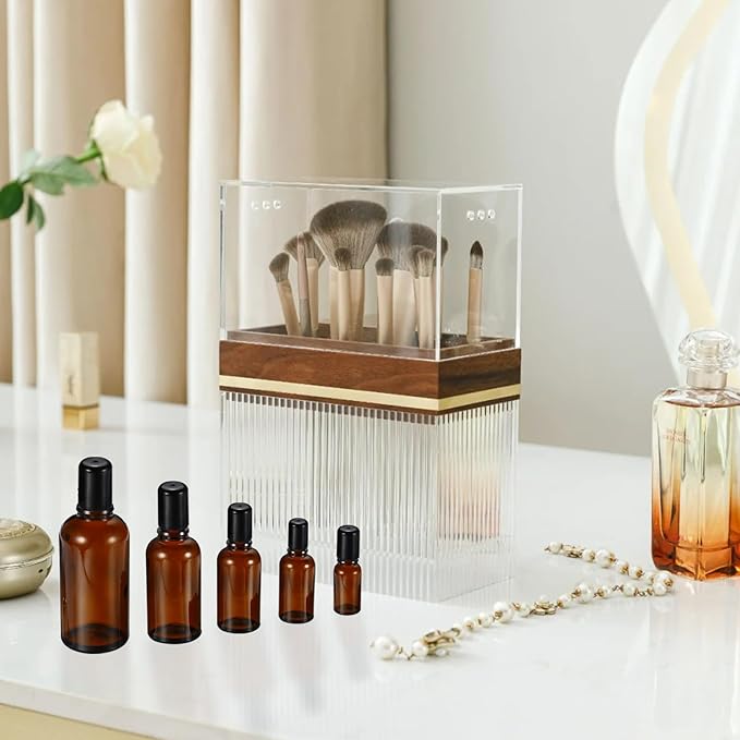 5ML Roller Bottles for Essential Oil, 4 Pack Empty Amber Glass Roller Bottle - Image 7