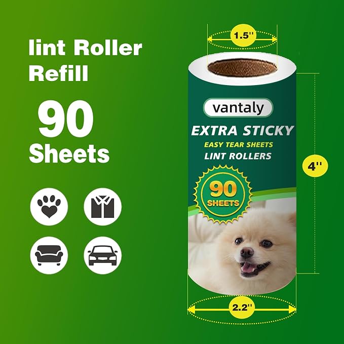 Extra Sticky Lint Roller Refills, Fits Most 3.9"-4" Standard Size Lint Roller - Image 5
