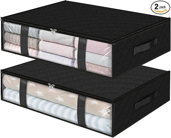 StorageRight Under Bed Storage Bins, Breathable Organizer by StorageRight
