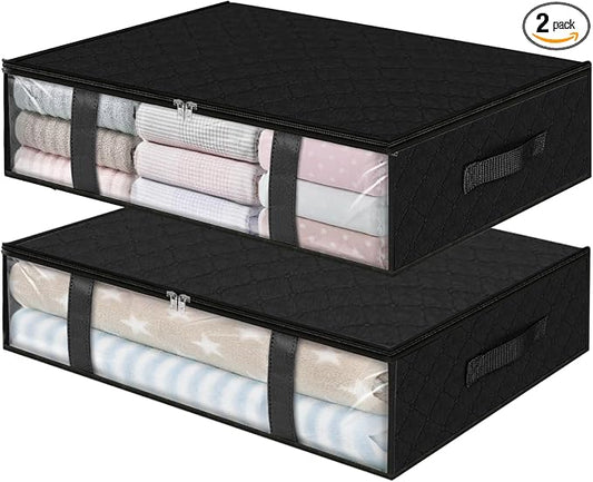 StorageRight Under Bed Storage Bins, Breathable Organizer by StorageRight
