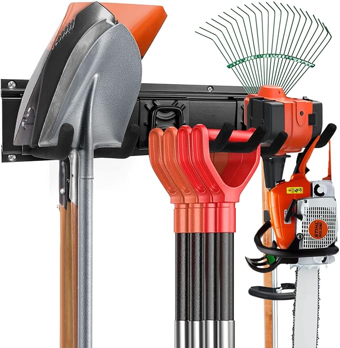 Garage Garden Tool Storage Rack Organizer Wall Mount, Yard Shovel Rack Holder - Image 2