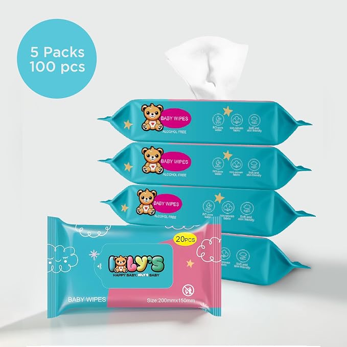 Ioly's Baby Wipes Unscented Wet Wipes 99% Water Based - Image 8
