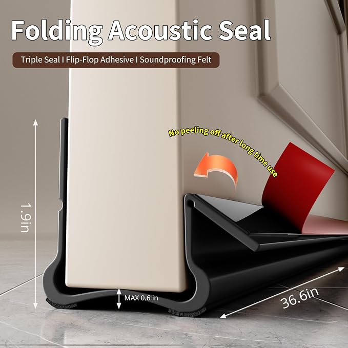 New Upgrade 36.6 inch Under Door Draft Stopper Free Cutting Length， - Image 2