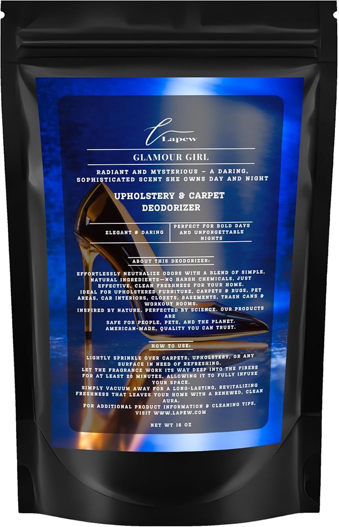Glamour Girl Carpet Freshener Powder 16 oz | Powerful Odor Eliminator by Lapew