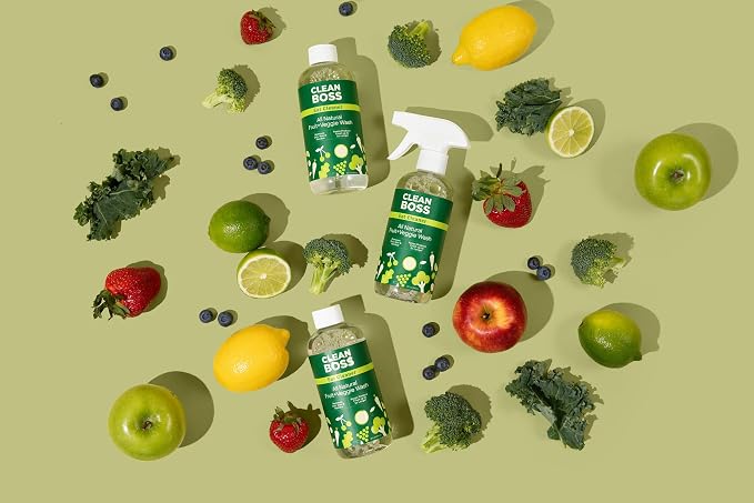 CleanBoss Eat Cleaner Triple-Action Fruit + Veggie Wash - 12 oz - Image 8