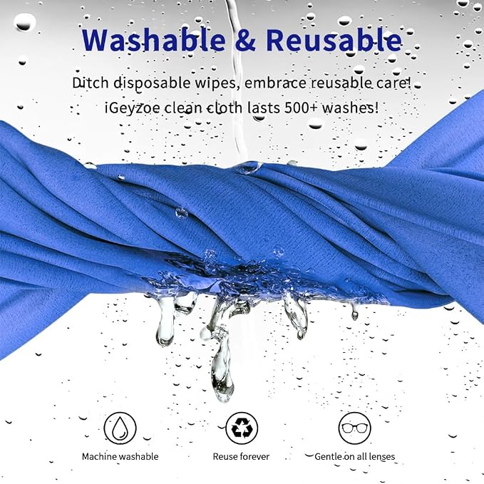20 Pack Microfiber Glasses Cleaning Cloths - Image 3