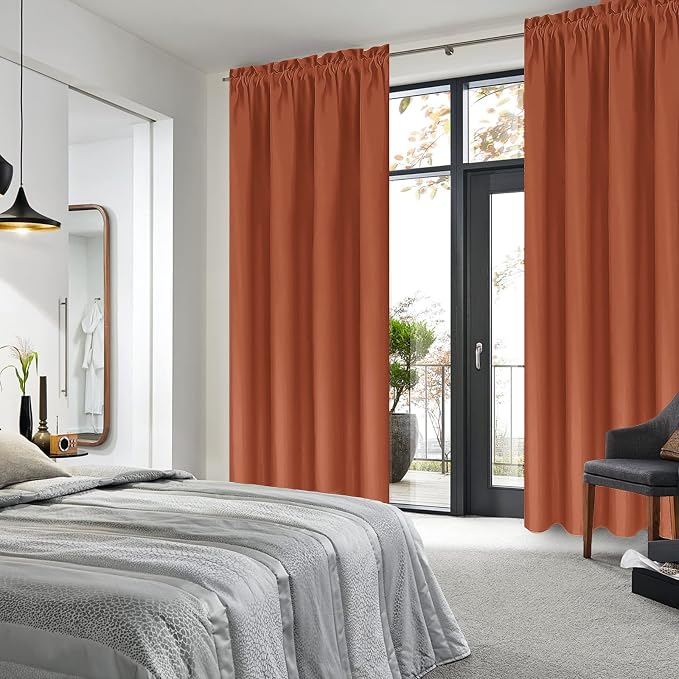 DWCN Blackout Curtains Thermal Insulated, Energy Saving & Noise Reducing - Image 2