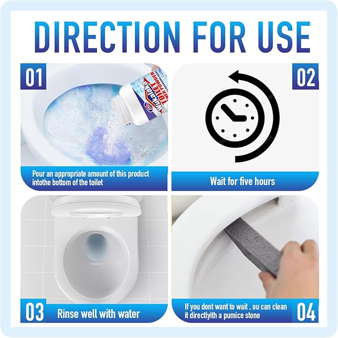 Pumice Stone for Toilet Cleaning Bowl Stick, Pumice Stone for Cleaning Hard - Image 2