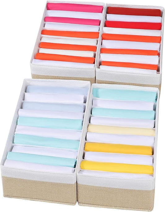 4 Packs T-shirt Drawer Organizers by Coorganisers