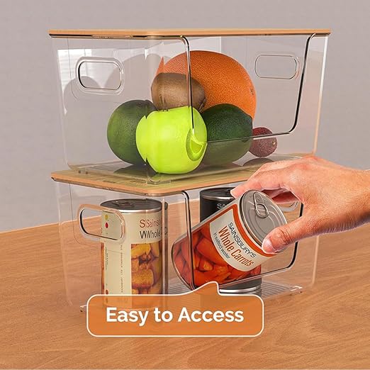 Trash Bag Holders with Bamboo Lids 2 Pack, Garbage Bag Dispenser with Lid - Image 5