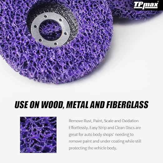 5" x7/8'' Stripping Discs Rust Remover Wheel Remove Paint and Oxidation Poly - Image 5