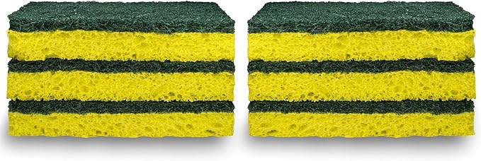 Amazon Basics Cleaning Sponges, Heavy Duty Scrub Sponges - Image 4