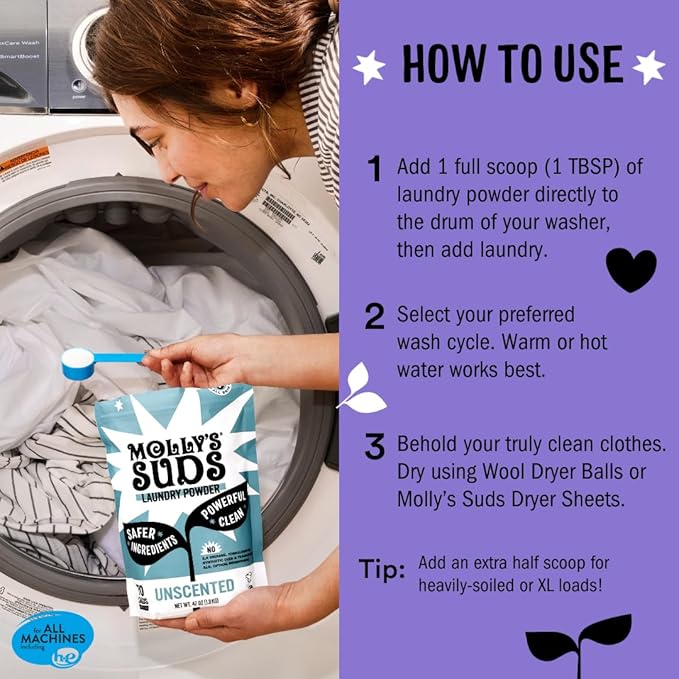Molly's Suds Original Laundry Detergent Powder | Clean Laundry Detergent Powder - Image 6