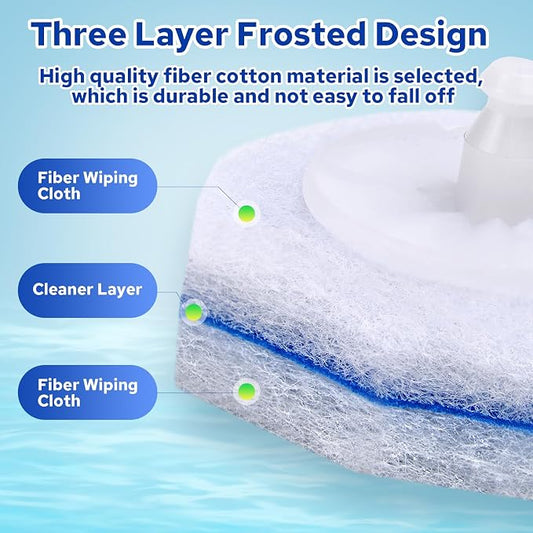 Cecailin® 60pcs Disposable Toilet Brush. Bathroom Cleaning. Disposable Bowl - Image 2