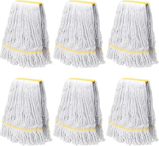 KeFanta 6 Pack Heavy Duty Commercial Mop Head Replacement, Wet Industrial by KeFanta