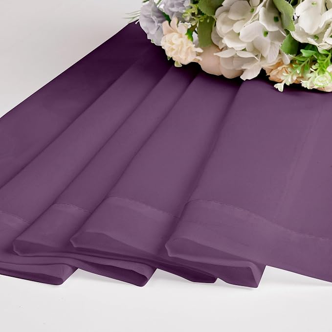 Chyhomenyc Plum Sheer Curtains 78 Inches Long 2 Panels Set - Image 7