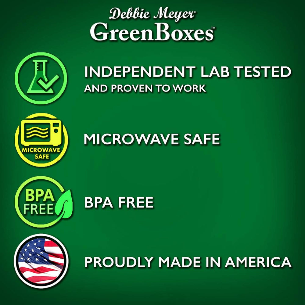 Debbie Meyer UltraLite GreenBox, Reusable Food Storage Containers with Lids