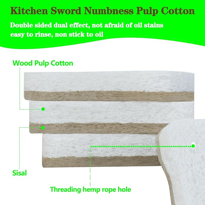 Organic Compostable Biodegradable Cellulose Sponges - Image 4