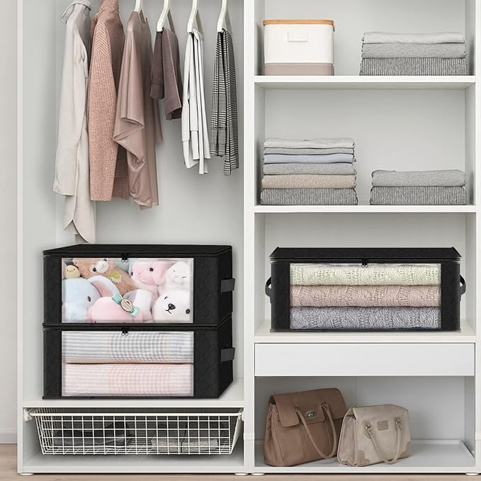 HomeHacks Storage 10-Pack Clothes Organizer Storage Bags Foldable Storage Box - Image 5