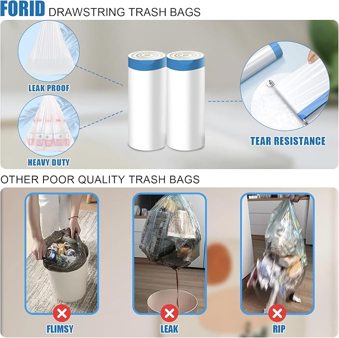 FORID Mini Drawstring Trash Bags - Image 4