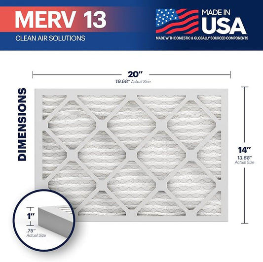 BNX TruFilter 14x20x1 Air Filter MERV 13 - Image 2