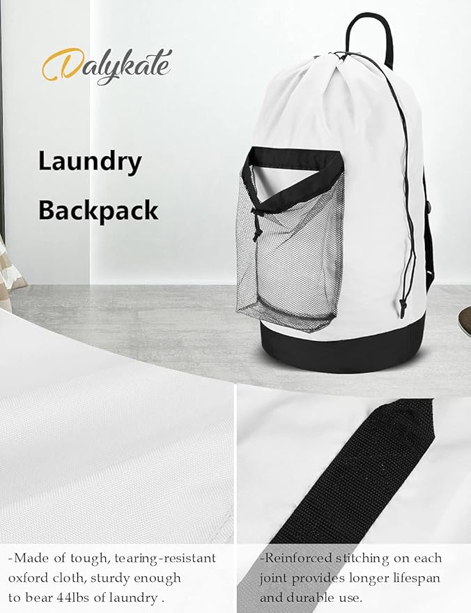 Dalykate Backpack Laundry Bag, Laundry Backpack - Image 5