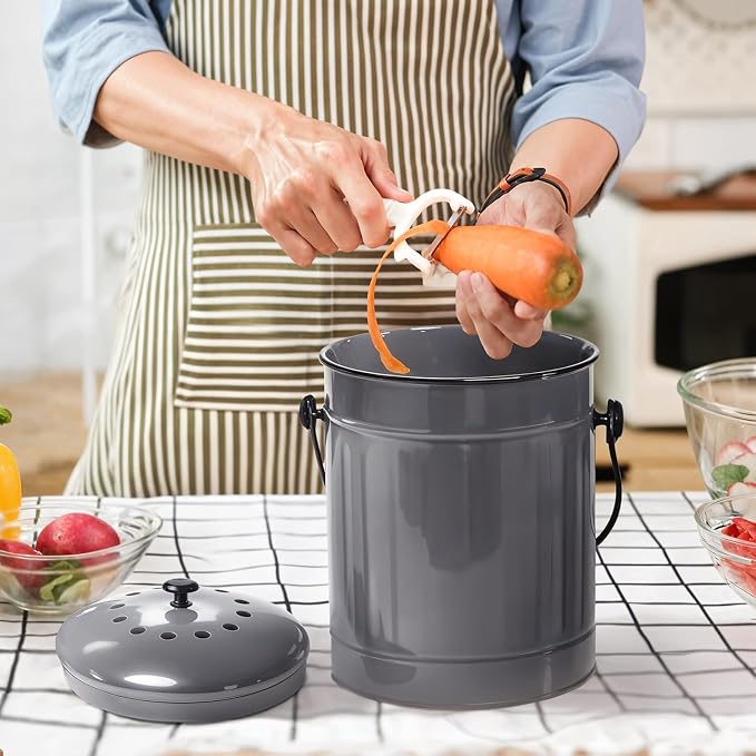 Plexon Countertop Compost Bin Kitchen - Image 6