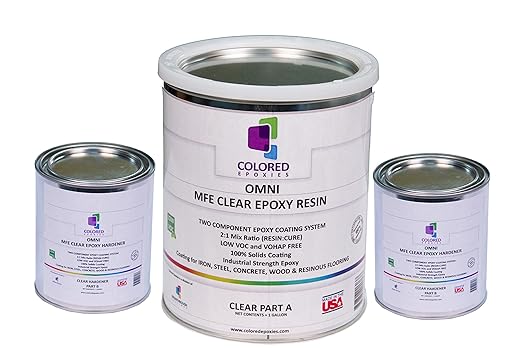 Colored Epoxies 1038 Clear 1.5 Gallon Kit Resin and Hardener by ColoredEpoxies