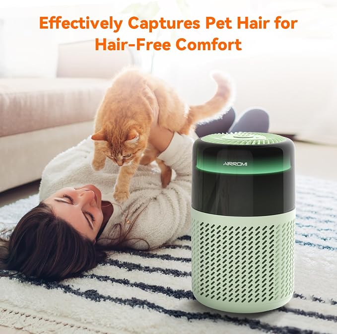AIRROMI Air Purifier for Bedroom Home, HEPA Filter, Covers Upto 549 Ft² - Image 6
