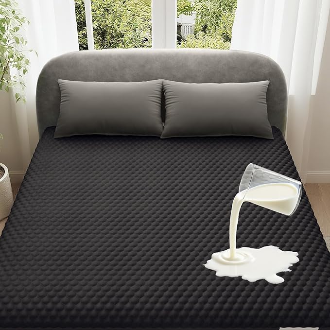 OhGeni 100% Waterproof Mattress Protector, Queen Size Mattress Pad, Fits 6"-20" by OhGeni