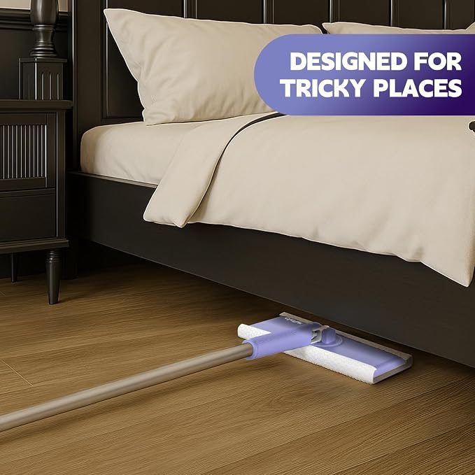 Sweeper Mop, Touch-Free Attach & Remove Cloth Instantly, Compatible - Image 9