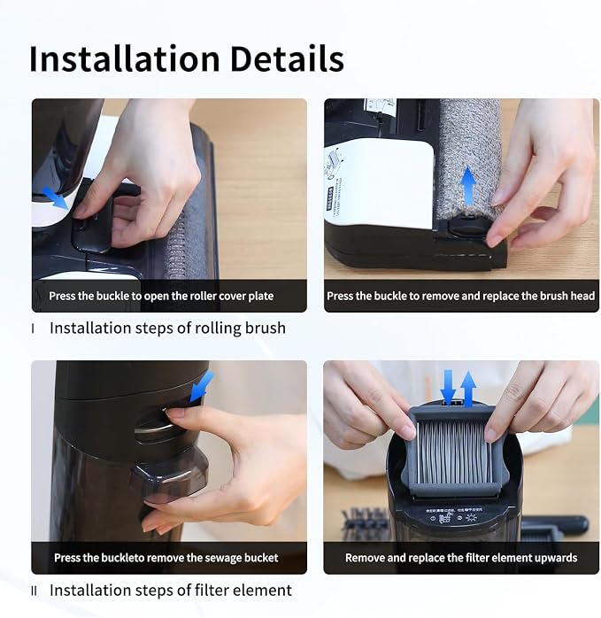 Roller Brush and Filter Replacement Compatible - Image 8