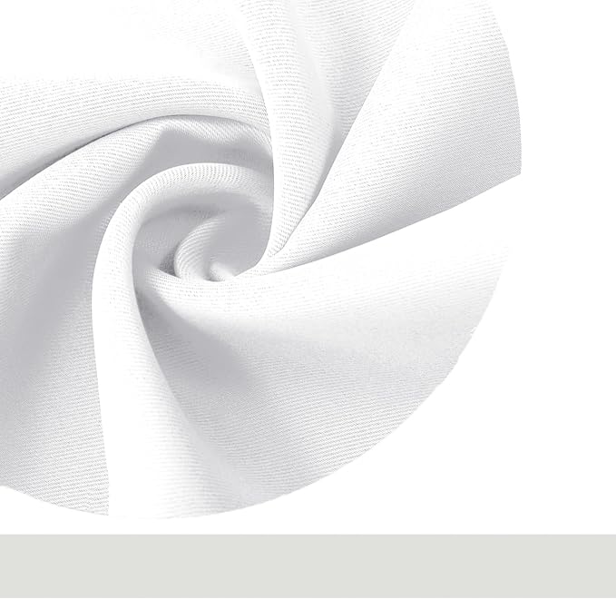 DWCN White Curtains for Living Room Thermal Insulated, 50% Light Blocking - Image 9