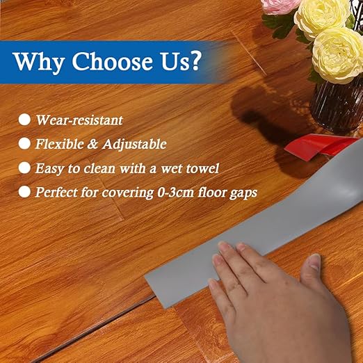 Floor Transition Strip Self Adhesive Floor Cover Strips Laminate 2" Wide Vinyl - Image 5