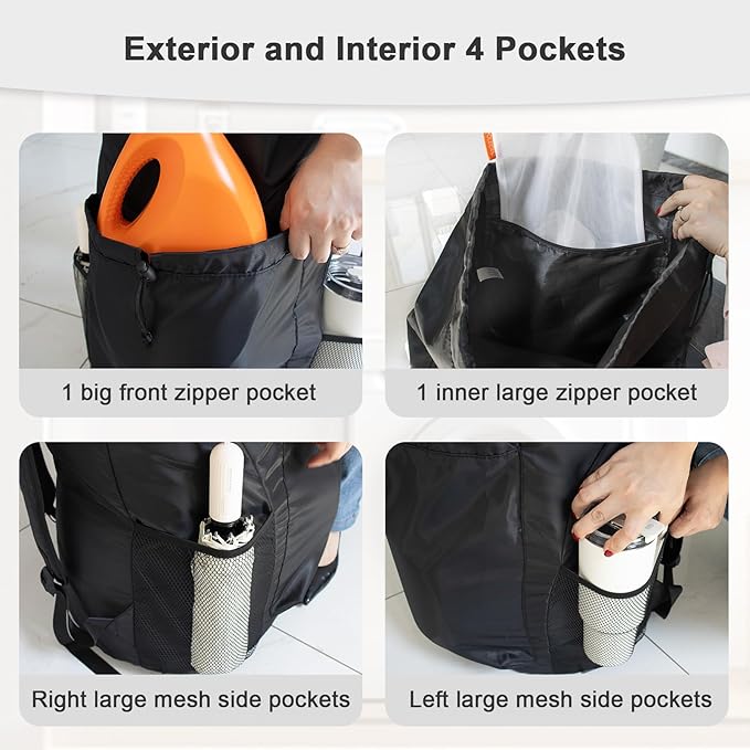 Polecasa Extra Heavy Duty Large Backpack Laundry Bag - Image 5
