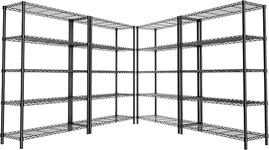 Storage Shelves, 5-Tier Adjustable Metal Industrial Utility Shelf Rack by Unknown