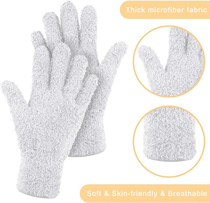 Patelai 3 Pairs Microfiber Plant Dusting Gloves Leaf Cleaning Gloves - Image 6