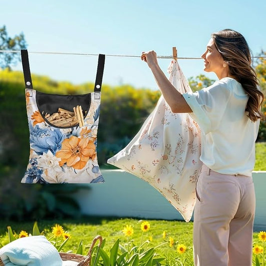 Art Flowers Clothespin Bag - Image 2
