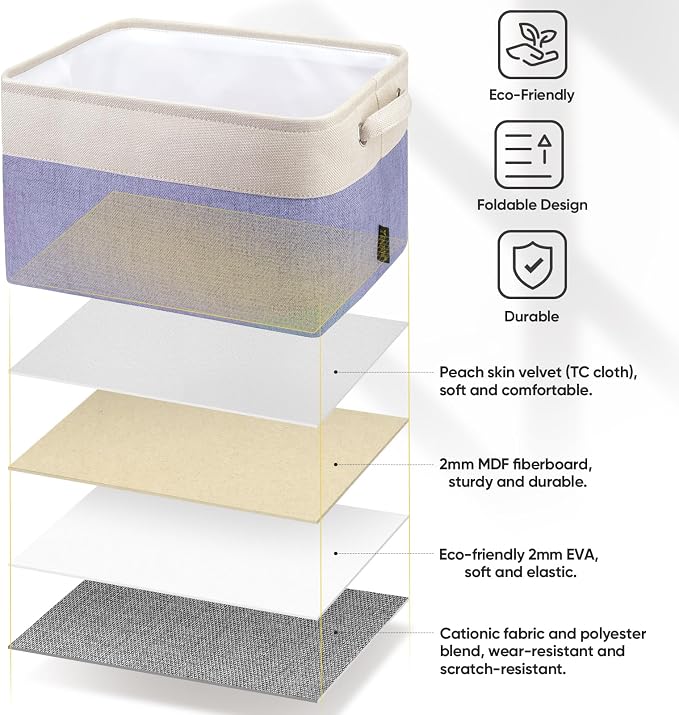 BALEINE 1 Pack Fabric Storage Bins - Image 4
