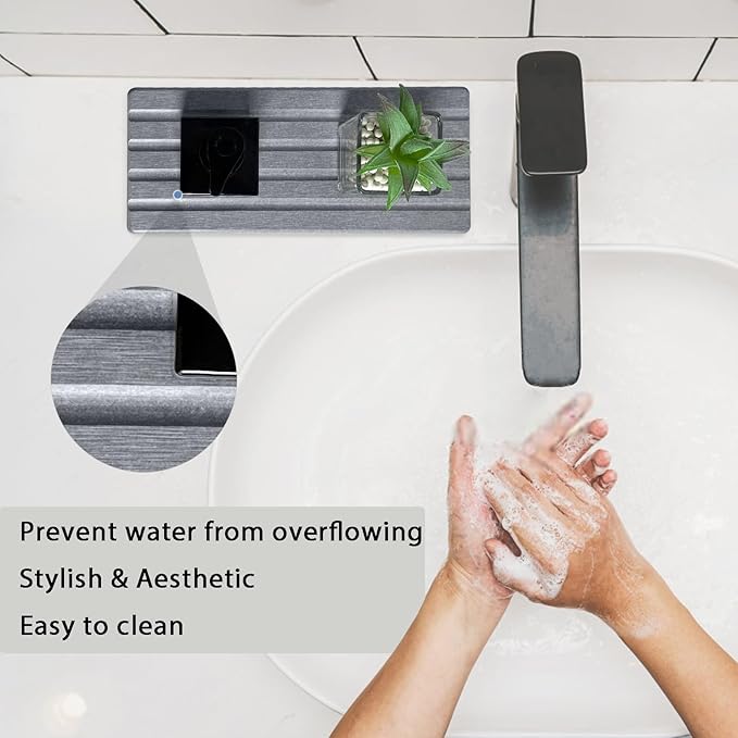 Diatomite Soap Dish, Water Absorbing Stone Tray, Kitchen Sink Organizer - Image 6